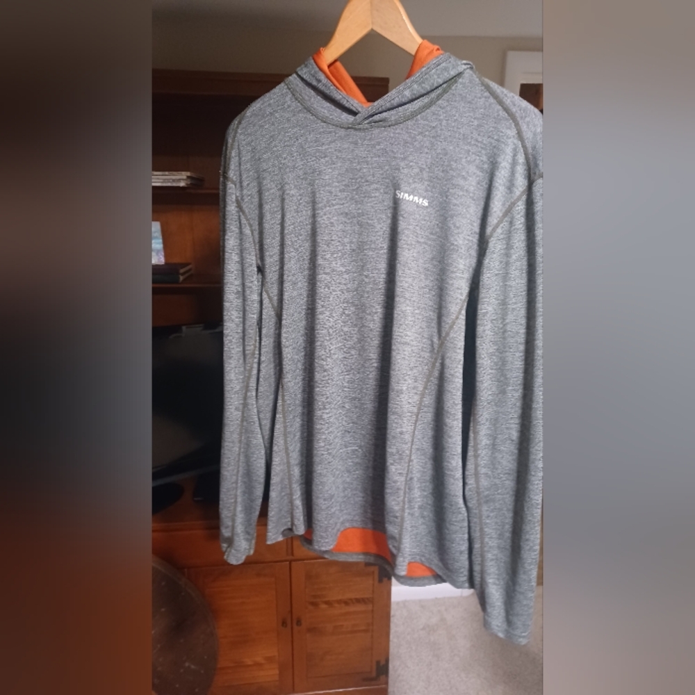 Simms Heather Gray Long Sleeve Tee